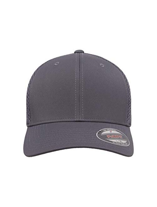 Flexfit Ultrafibre Airmesh Fitted Trucker Hat, Dark Grey, Large-X-Large