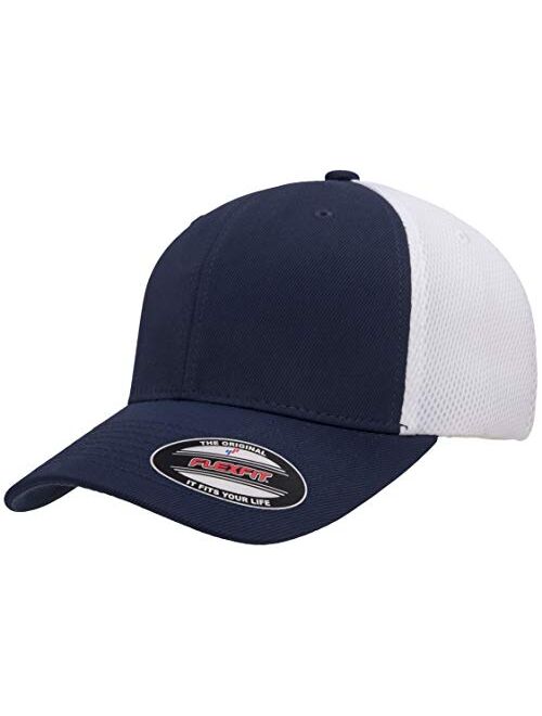 Flexfit unisex adult 6533 Hat, Navy/White, Large-X-Large US