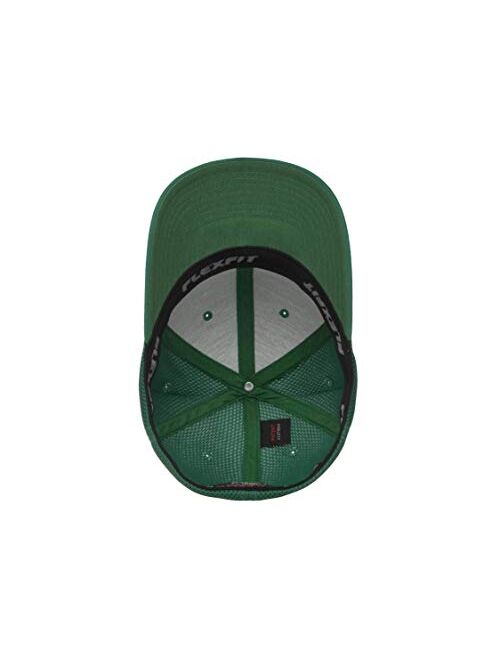 Flexfit 6533 Ultrafibre & Airmesh Fitted Cap, Set of Green / Maroon Sets - Small/Medium