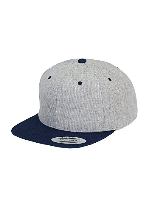 Flexfit Yupoong 6-Panel Structured Flat Visor Classic Snapback (6089)