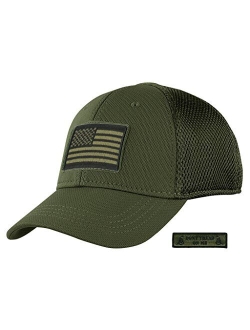 Condor Mesh Fitted Tactical Cap Bundle (USA/DTOM Patches)