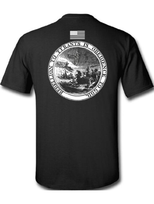 Gadsden and Culpeper Rebellion to Tyrants T-Shirt - Black