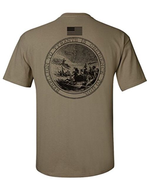 Gadsden and Culpeper Rebellion to Tyrants T-Shirt - Black