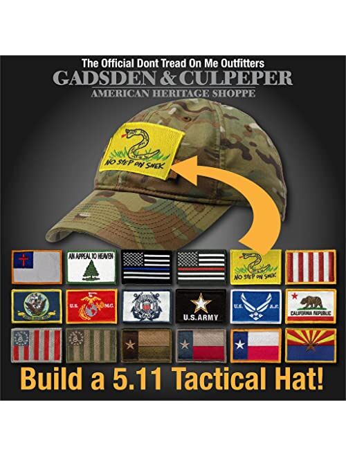 Gadsden and Culpeper 5.11 Flag Bearer Cap Bundle Multicam (Hat & Patch)