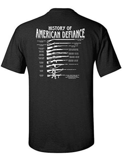 Gadsden and Culpeper History of American Defiance T-Shirt (Black)