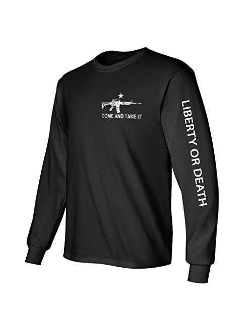 Gadsden And Culpeper The AR-15 Come and Take It Longsleeve T-Shirt - Black