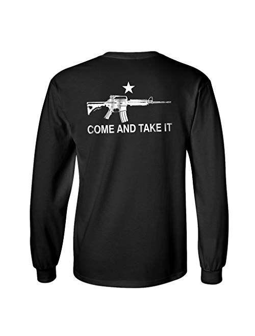 Gadsden And Culpeper The AR-15 Come and Take It Longsleeve T-Shirt - Black