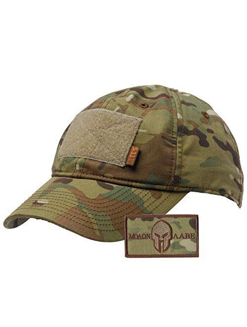 Gadsden and Culpeper 5.11 Flag Bearer Cap Bundle (Molon Labe Patch + Hat)