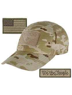 We The People & USA Tactical Patch with Condor Operator Cap Bundle - Navy Blue