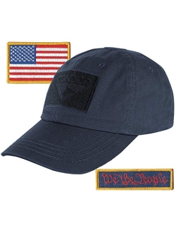 We The People & USA Tactical Patch with Condor Operator Cap Bundle - Navy Blue