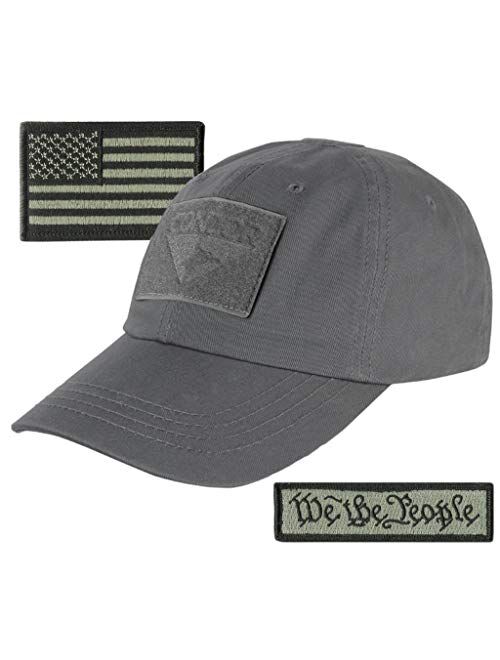 Gadsden And Culpeper We The People & USA Tactical Patch with Condor Operator Cap Bundle - Navy Blue