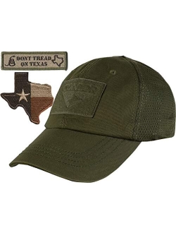 Texas Flag Tactical Patch & Mesh Operator Cap Bundle