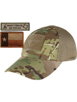 Texas Flag Tactical Patch & Mesh Operator Cap Bundle