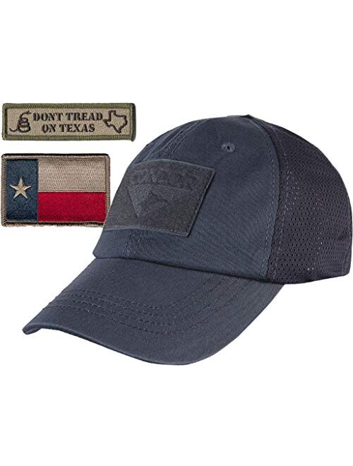 Gadsden and Culpeper Texas Flag Tactical Patch & Mesh Operator Cap Bundle