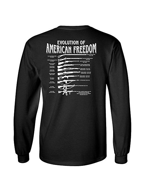 Gadsden and Culpeper Evolution of Freedom Longsleeve T-Shirt (Black)