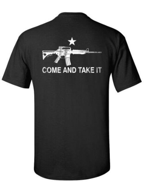 Gadsden And Culpeper Black AR-15 Come and Take It T-Shirt