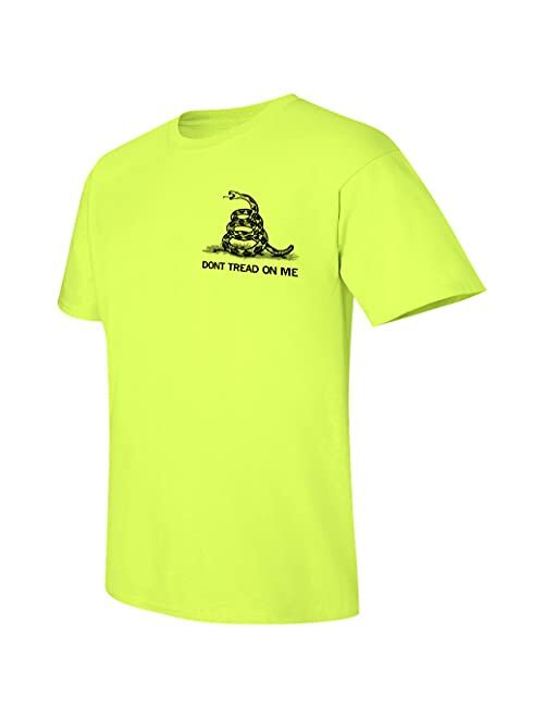 Gadsden And Culpeper The Classic - Gadsden Dont Tread On Me Shirt - Hi Viz Safety Green