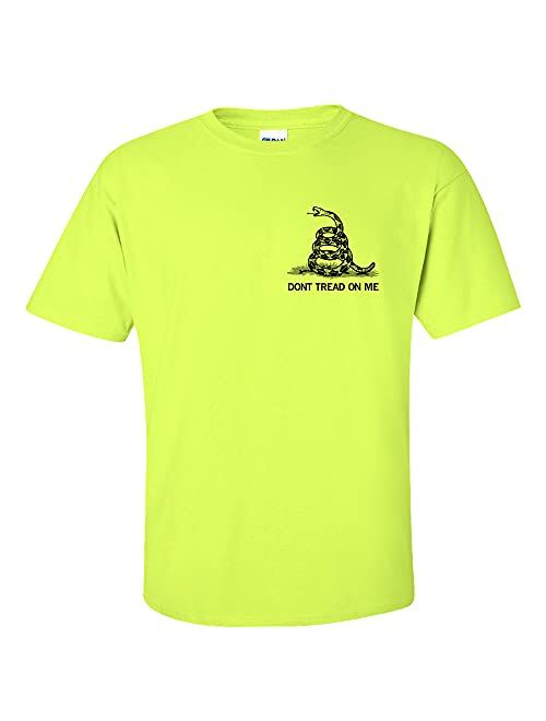 Gadsden And Culpeper The Classic - Gadsden Dont Tread On Me Shirt - Hi Viz Safety Green