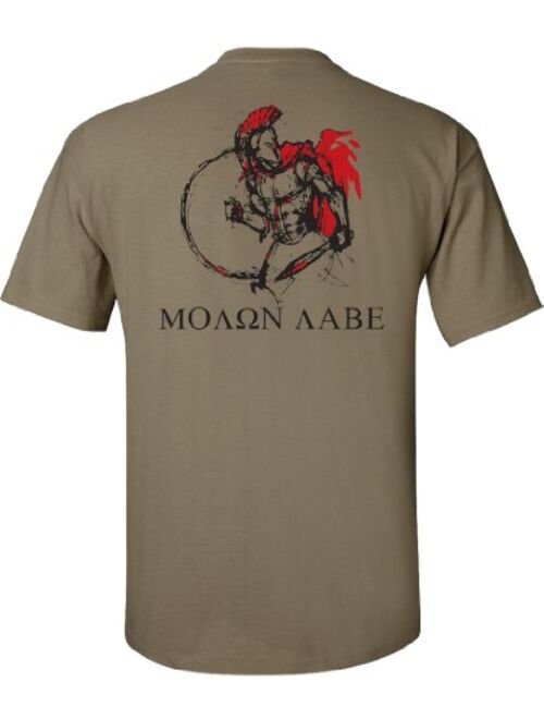 Gadsden And Culpeper Molon Labe Spartan Warrior T-Shirt