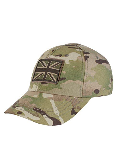 Gadsden And Culpeper Condor Tactical Cap & UK Flag Patch Bundle