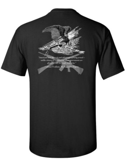 Gadsden and Culpeper Right to Bear Arms T-Shirt - Black