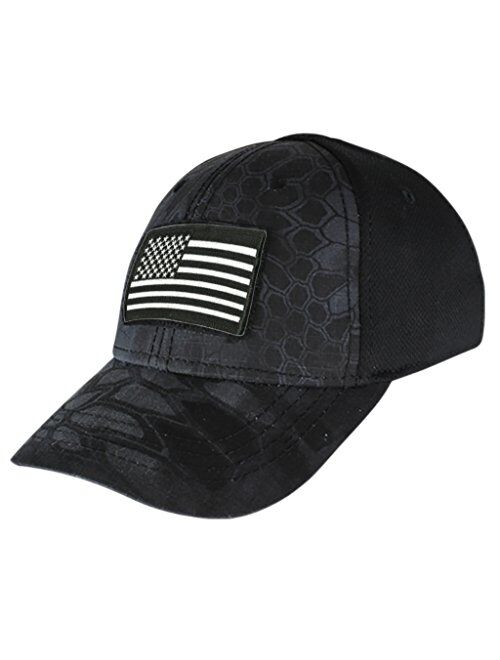 Gadsden And Culpeper Condor Fitted Tactical Cap Bundle (USA/DTOM Patches)