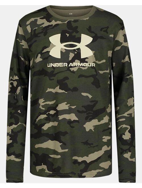 Under Armour Little Boys' UA Woodland Camo Logo Long Sleeve