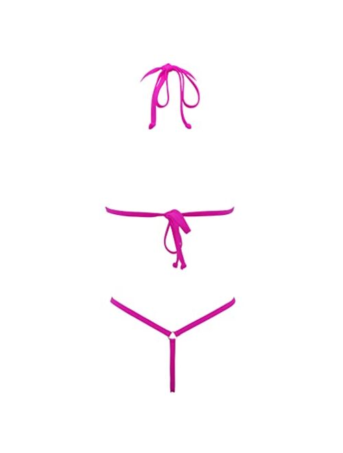SHERRYLO Micro Bikini Sexy Mini Bikinis Slutty Exotic Bathing Suit for Women Women's Swimsuit