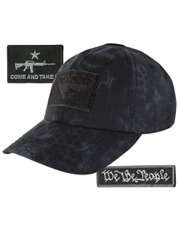 Condor Fitted Tactical Cap Bundle - AR-15 & USA Patches - Choose Size