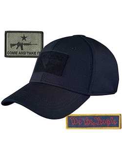 Condor Fitted Tactical Cap Bundle - AR-15 & USA Patches - Choose Size