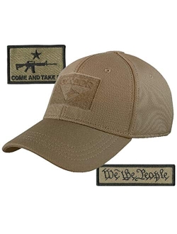 Condor Fitted Tactical Cap Bundle - AR-15 & USA Patches - Choose Size