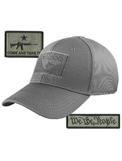 Condor Fitted Tactical Cap Bundle - AR-15 & USA Patches - Choose Size