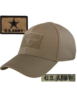 Army Patches and Condor Fitted Operator Hat Bundle