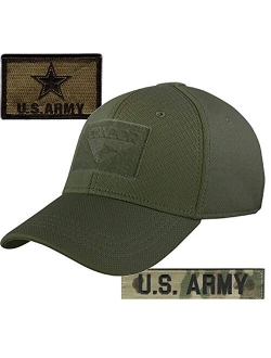 Army Patches and Condor Fitted Operator Hat Bundle