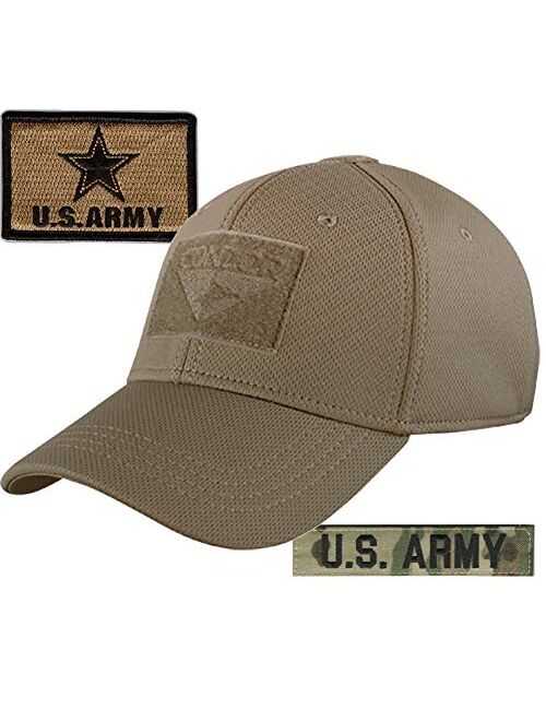 Gadsden And Culpeper Army Patches and Condor Fitted Operator Hat Bundle