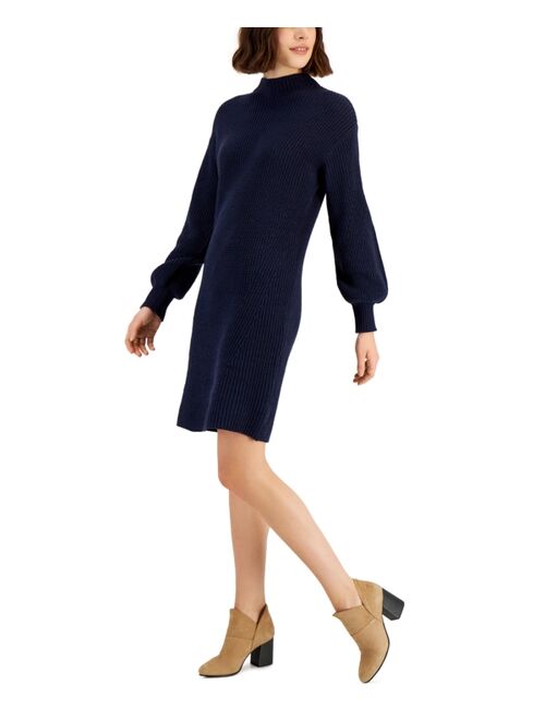 Style & Co Women's Mock-Turtleneck Sweater Dress, Created for Macy's