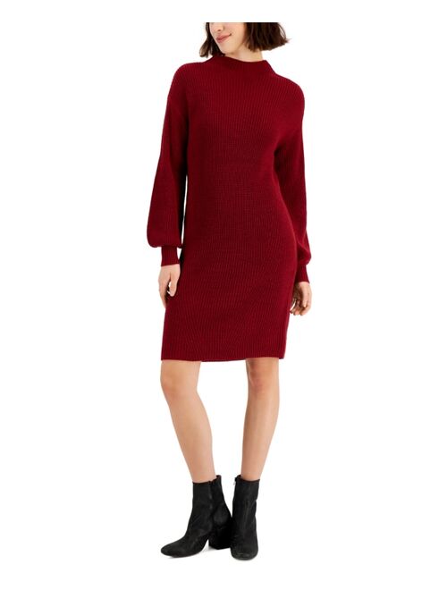 Style & Co Women's Mock-Turtleneck Sweater Dress, Created for Macy's