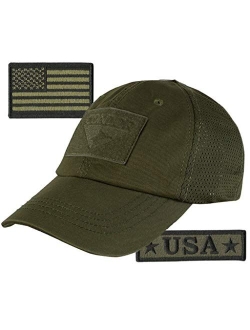 USA Bundle - USA Tactical Patches with Condor Operator Cap - Coyote Mesh