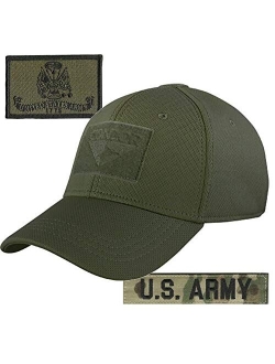 Army Patches and Condor Fitted Operator Hat Bundle