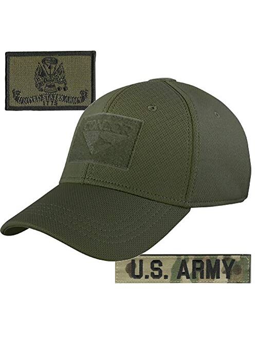 Gadsden And Culpeper Army Patches and Condor Fitted Operator Hat Bundle