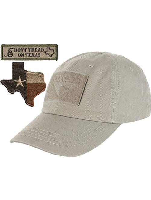 Gadsden and Culpeper Texas Flag Tactical Patch & Cap Bundle