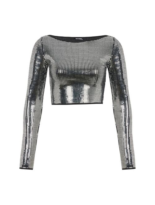 NOCTURNE Women's Metallic Jersey Top