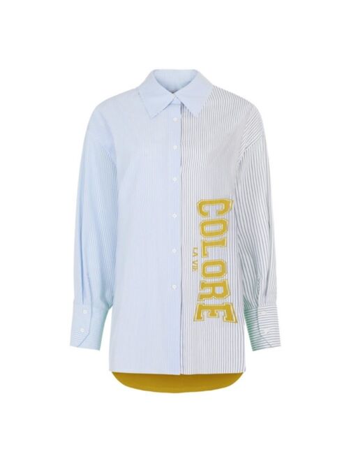 NOCTURNE Women's Text Print Shirt