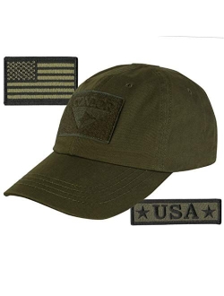 USA Bundle - USA Tactical Patches with Condor Operator Cap - Tan