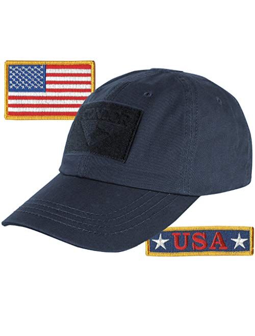 Gadsden And Culpeper USA Bundle - USA Tactical Patches with Condor Operator Cap - Tan