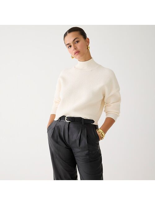 J.Crew Ribbed turtleneck sweater in stretch yarn