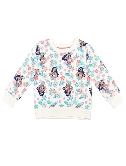 Lion King Toy Story Frozen Mickey Mouse Moana Ariel Girls French Terry Fashion Pullover Sweatshirt Infant to Big Kid