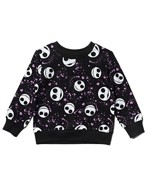 Disney Lion King Toy Story Frozen Mickey Mouse Moana Ariel Girls French Terry Fashion Pullover Sweatshirt Infant to Big Kid