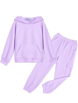 2 Piece Kids Girls Outfits Clothes Tie Dye Pant Sets Long Sleeve Crop Tops Sweatshirts and Sweatpants Tracksuit