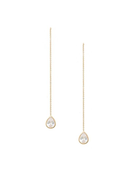 ETTIKA Crystal Teardrop Threader Earrings